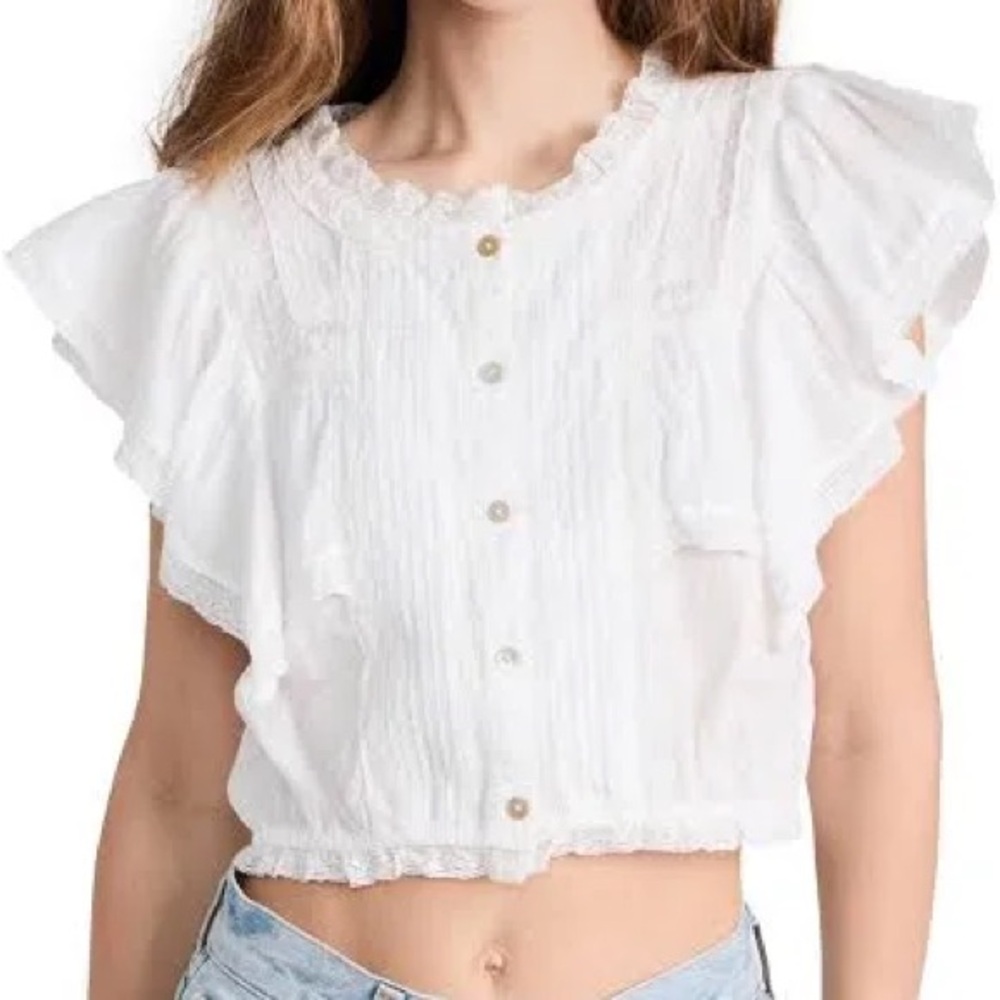 LoveShackFancy Nora heritage top